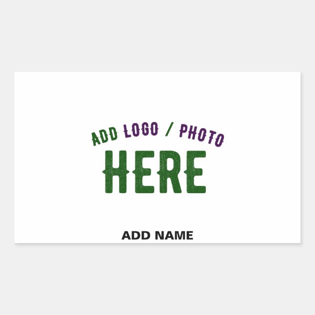 STYLISH MODERN CUSTOMIZABLE WHITE VERIFIED BRANDED STICKER (Front)