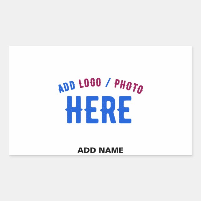 STYLISH MODERN CUSTOMIZABLE WHITE VERIFIED BRANDED STICKER (Front)