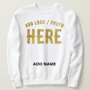 STYLISH MODERN CUSTOMIZABLE WHITE VERIFIED BRANDED SWEATSHIRT
