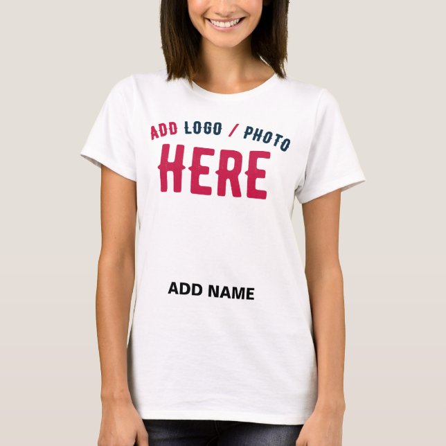 STYLISH MODERN CUSTOMIZABLE WHITE VERIFIED BRANDED T-Shirt (Front)