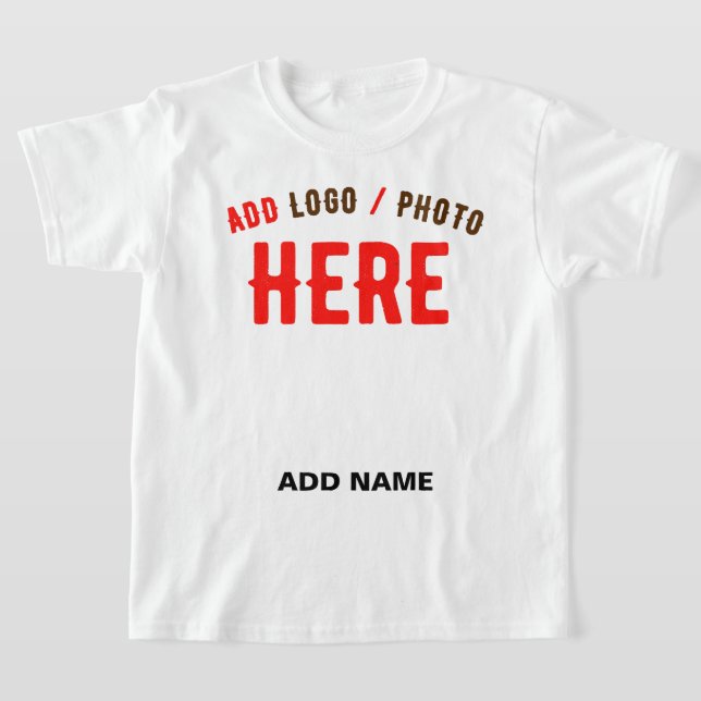 STYLISH MODERN CUSTOMIZABLE WHITE VERIFIED BRANDED T-Shirt (Laydown)