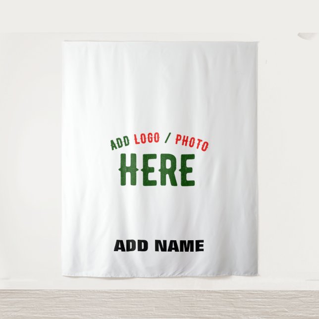 STYLISH MODERN CUSTOMIZABLE WHITE VERIFIED BRANDED TAPESTRY (Front)