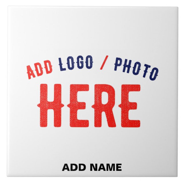 STYLISH MODERN CUSTOMIZABLE WHITE VERIFIED BRANDED TILE (Front)