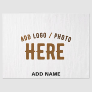 STYLISH MODERN CUSTOMIZABLE WHITE VERIFIED BRANDED TISSUE PAPER