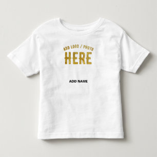 STYLISH MODERN CUSTOMIZABLE WHITE VERIFIED BRANDED TODDLER T-SHIRT