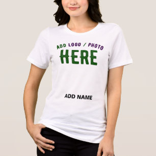 STYLISH MODERN CUSTOMIZABLE WHITE VERIFIED BRANDED Tri-Blend SHIRT