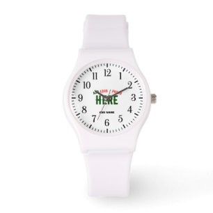 STYLISH MODERN CUSTOMIZABLE WHITE VERIFIED BRANDED WATCH