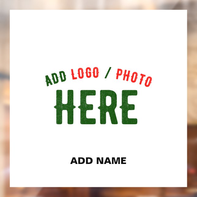 STYLISH MODERN CUSTOMIZABLE WHITE VERIFIED BRANDED WINDOW CLING (Sheet 2)