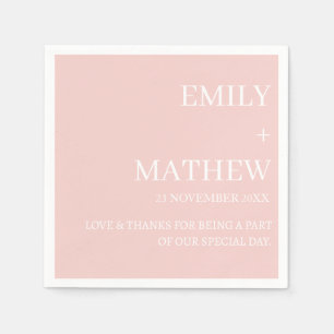 STYLISH MODERN CUSTOMIZED ELEGANT CLASSIC WEDDING NAPKIN