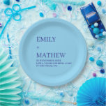 STYLISH MODERN CUSTOMIZED ELEGANT CLASSIC WEDDING  PAPER PLATE<br><div class="desc">CUSTOM NAME MINIMAL MONOGRAM BLACK & WHITE  TYPOGRAPHY WEDDING NAPKINS PERSONALIZED NAME CUTE WEDDING COASTERS
STYLISH MODERN CUSTOMIZED ELEGANT CLASSIC WEDDING SQUARE PAPER PLATES</div>