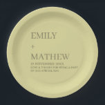 STYLISH MODERN CUSTOMIZED ELEGANT CLASSIC WEDDING PAPER PLATE<br><div class="desc">CUSTOM NAME MINIMAL MONOGRAM BLACK & WHITE TYPOGRAPHY WEDDING NAPKINS PERSONALIZED NAME CUTE WEDDING COASTERS
STYLISH MODERN CUSTOMIZED ELEGANT CLASSIC WEDDING SQUARE PAPER PLATES</div>