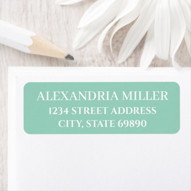 STYLISH MODERN CUSTOMIZED NAME RETURN ADDRESS (Insitu)
