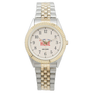 STYLISH MODERN CUTE SILVERY GOLDEN NATURAL BRANDED WATCH