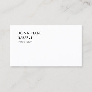 Stylish Modern Design Smart Plain Minimalist Business Card