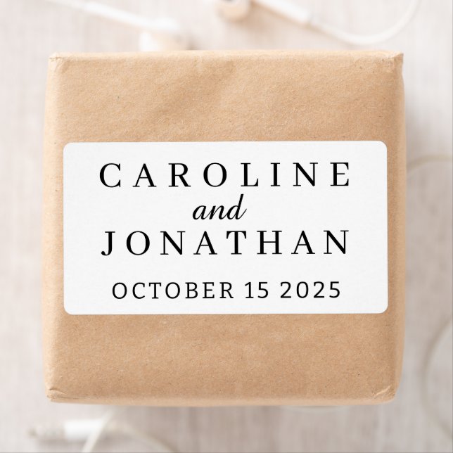 STYLISH MODERN ELEGANT CUSTOMIZED NAME WEDDING  (En situation)