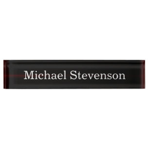 Stylish Modern Elegant Desk Nameplate