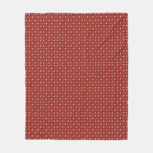 Stylish Modern Elegant Merry Christmas Red Colour. Fleece Blanket