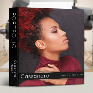 Stylish Modern Fashion Model Portfolio Photo Binder