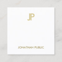 Stylish Modern Gold Monogram Smooth Plain Luxury