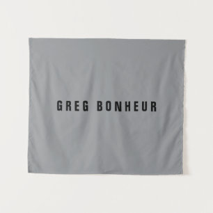 Stylish Modern Looking Name   Grey & Black Tapestry