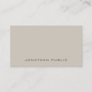 Stylish Modern Minimalist Design Elegant Plain Business Card