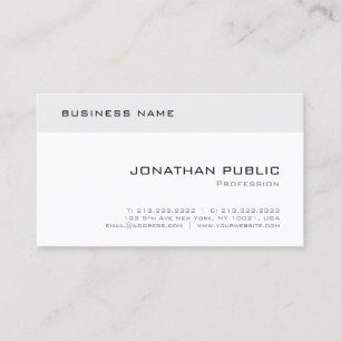 Stylish Modern Minimalist Elegant Simple Template Business Card