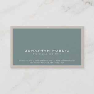 Stylish Modern Minimalist Plain Harmonic Colours Business Card