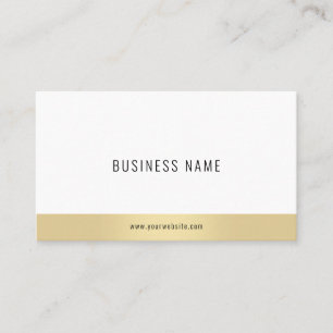 Stylish Modern Minimalistic Elegant Gold Template Business Card