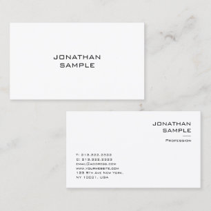Stylish Modern Minimalistic Template Promotional Business Card