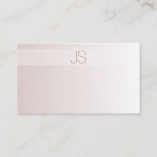 Stylish Modern Monogram Elegant Trendy Template Business Card