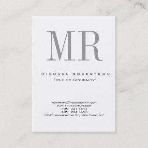 Stylish Modern Monogram Unique Business Card