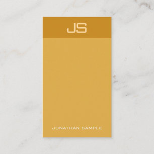 Stylish Modern Monogram Vertical Template Trendy Business Card