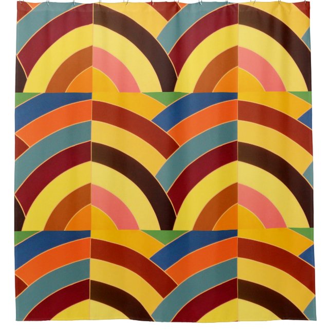 stylish modern multi-colour chevrons pattern (Front)