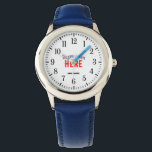 STYLISH MODERN NAVY BLUE UNIQUE VERIFIED BRANDED WATCH<br><div class="desc">THIS IS A DESIGN FITTING FOR EVERYONE.YOU CAN CHANGE, RESIZE OR ADD LOGO, PHOTO, TEXT AND COLOURS THE WAY YOU LIKE.THANK YOU.</div>