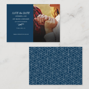 Stylish Modern Photo Wedding Save The Date Card