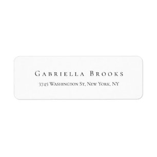 Stylish Modern Plain Elegant Minimal Professional