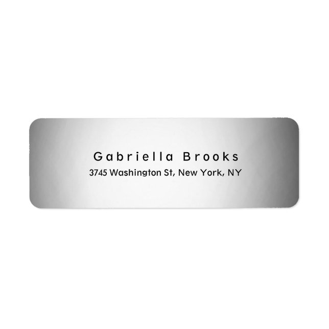 Stylish Modern Plain Elegant Unique Light Grey (Front)