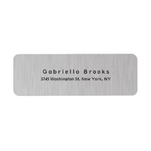 Stylish Modern Plain Elegant Unique Silver Grey