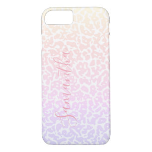 Stylish Modern Purple White Personalized Pattern Case-Mate iPhone Case