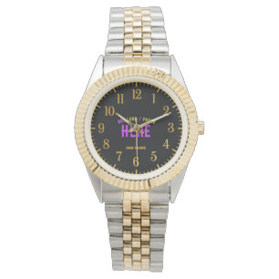 STYLISH MODERN SILVERY GOLDEN VERIFIED BRANDED WATCH