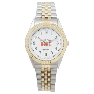 STYLISH MODERN SILVERY GOLDEN VERIFIED BRANDED WATCH