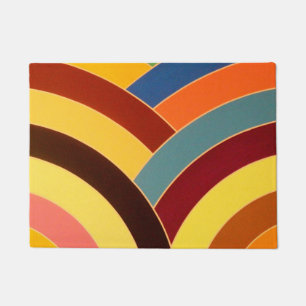 stylish modern sophisticated chevron doormat