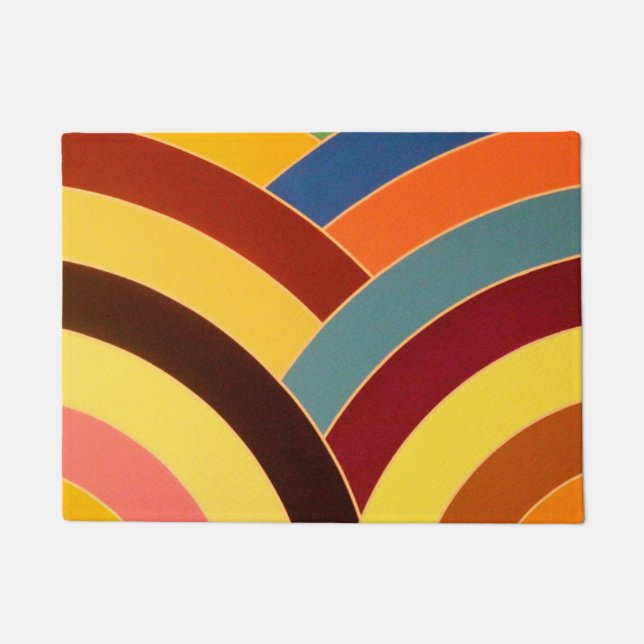 stylish modern sophisticated chevron doormat (Front)