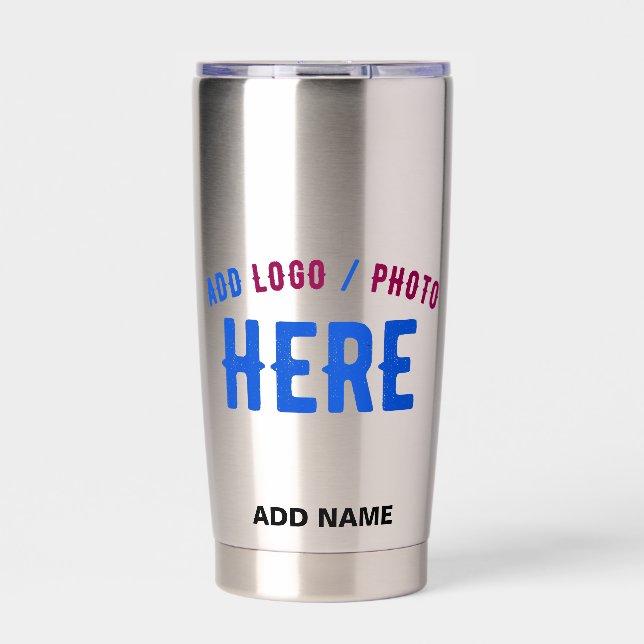 STYLISH MODERN STAINLESS STEEL VERIFIED BRANDED INSULATED TUMBLER (Front)