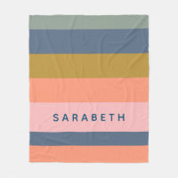 Stylish Modern Stripes Pretty Earth Tones Custom