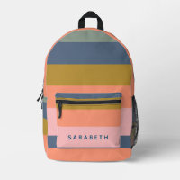 Stylish Modern Stripes Pretty Earth Tones Custom