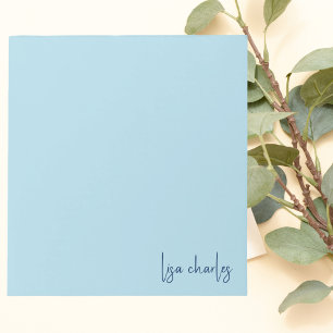Stylish Modern Trendy Pastel & Navy Blue Elegant Notepad