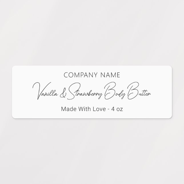 Stylish Modern Typography Script Beauty Product (Design 1)