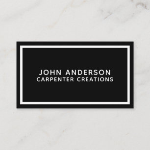 Stylish Modern Wooden Carpentry Business Card