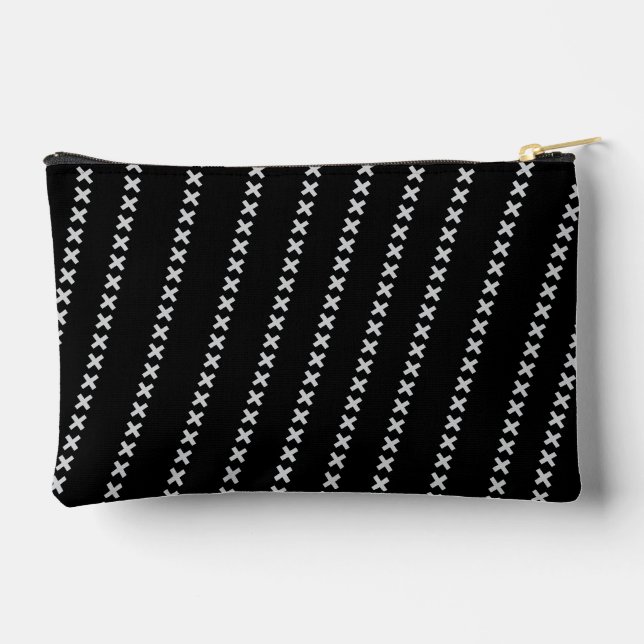 Stylish Monochrome Travel  Accessory Pouch (Back)